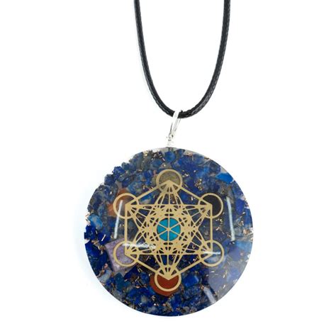 Pendentif Orgonite Lapis Lazuli Chakras Metatron Zenvol Vente