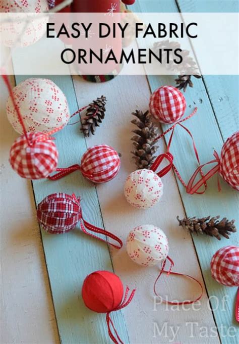 DIY FABRIC ORNAMENTS