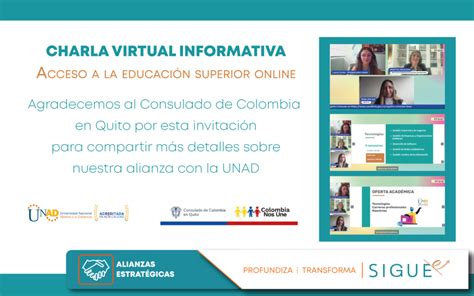 CICLO DE CHARLAS INFORMATIVAS UNAD Sigue E