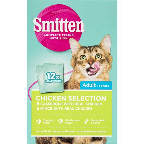 Smitten Cat Food Chicken Variety 100g 12 Pack Woolworths