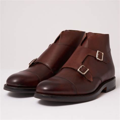 Grenson Hansel Double Monk Strap Boot Dark Brown Aus Stockists