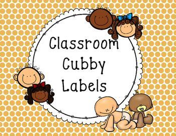 Childcare Cubby Labels | Cubby labels, Classroom cubby, Cubbies