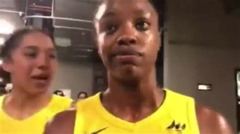 WNBA's Diamond DeShields Trolled By Teammate During Interview, 'Is Your ...