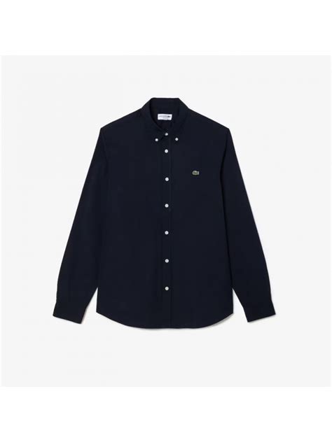 Buy Online Lacoste Plain Long Sleeve Shirt Dark Blue Now On