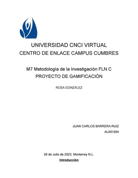 Gamificacion Mdli Proyecto De Gamificaci N Universidad Cnci Virtual