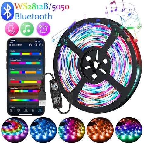 Pasek Led Wiat A Ws B Usb M Bluetooth Rgb V Elastyczna