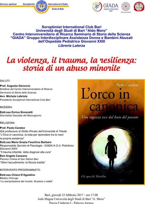 Soroptimist Club Bari Presentazione Libro L Orco Centro