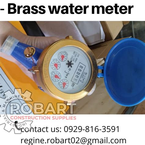 Brass Water Meter Commercial Industrial Construction Tools