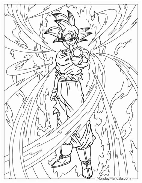 22 Goku Coloring Pages Free PDF Printables