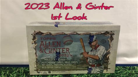 Topps Allen Ginter Hobby Box Foil Hot Box St Look