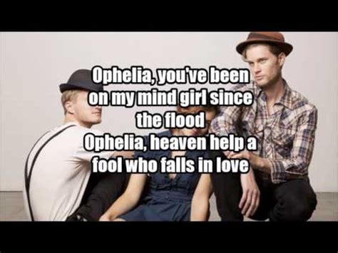 The Lumineers Ophelia Video Lyrics Youtube