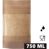 Torebka papierowa ECO z barierą OKIENKO S 750 ml 750 ml