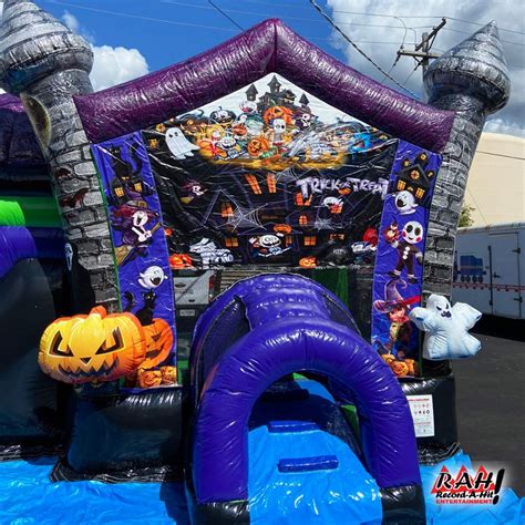 Halloween Bounce House With Slide Combo Record A Hit Entertainment