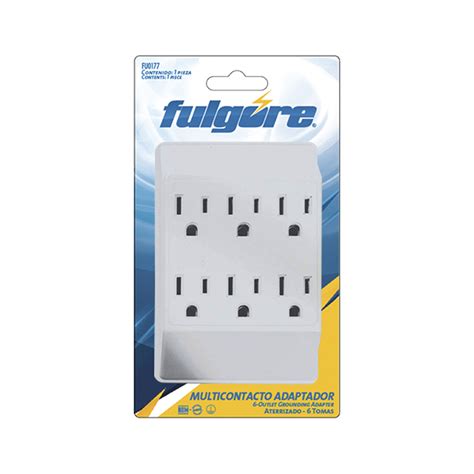 Multitoma Con Contactos Fulgore Para Colocar En La Pared Fu