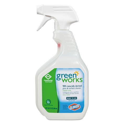 Green Works Glass And Surface Cleaner Original 32 Oz Smart Tube Spray Bottle