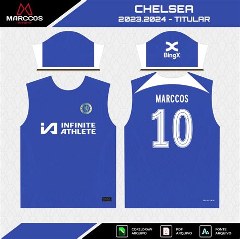 Arte Vetor Camisa Chelsea Titular Elo