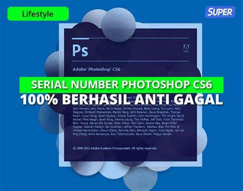 Serial Number Photoshop CS6 Gratis Terbaru