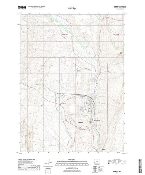 Kemmerer Wyoming US Topo Map – MyTopo Map Store