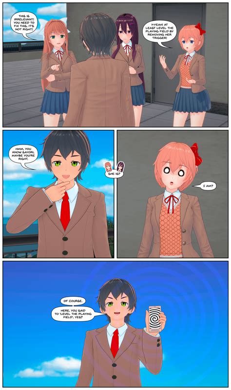 Doki Doki Hypno Club Comic Sayori Natsuki Yuri Monika Rollb The Rest Of The Chapters Are