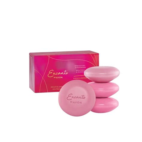 Sabonete Cremoso Sortido Encanto 4x80g Avon Shopee Brasil