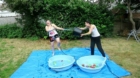 Water Balloon Challenge Turns Into Water Fight Youtube