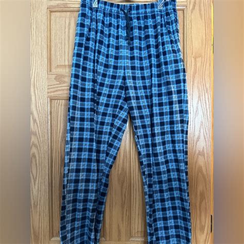 Pants Blue Plaid Pajamas Poshmark