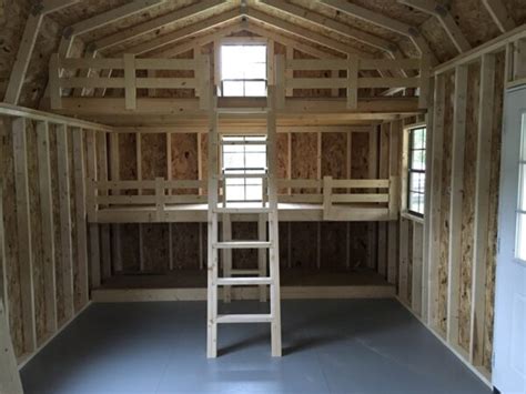 Side Porch Lofted Cabin Countryside Barns