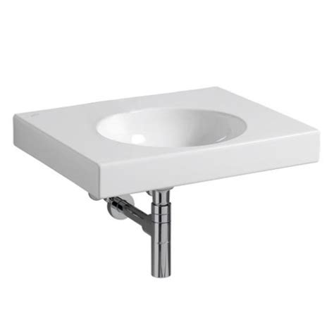 Geberit Preciosa II Lavabo Blanc KeraTect Sans Trou De Robinet Sans