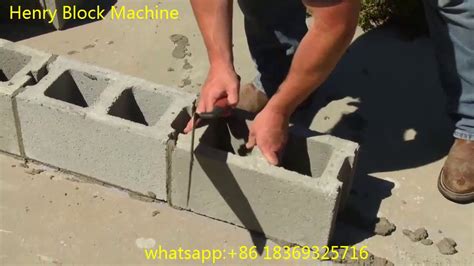 Laying concrete blocks without mortar - coptolf