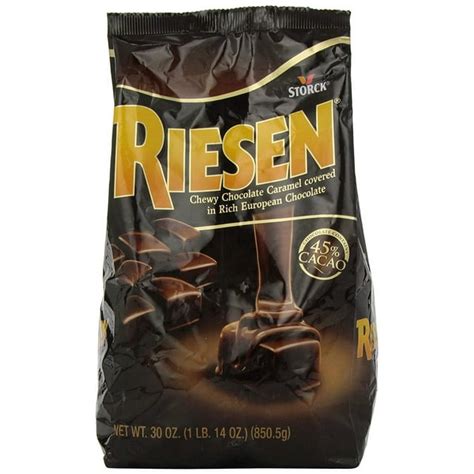 RIESEN Chewy Dark Chocolate Caramel Candy, 30 Ounce Bags (Pack of 3 ...