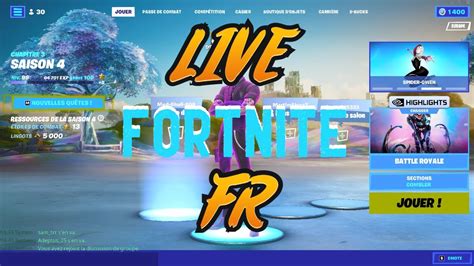 Live Fortnite Fr Cs Chill Handcamje Joue Avec Vous Fortnitelive