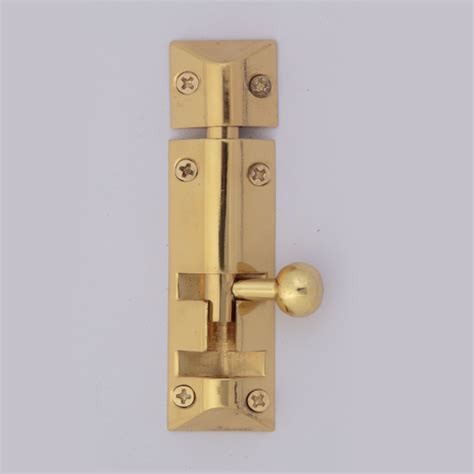 Pyramid Type Brass Surface Bolt Magnum