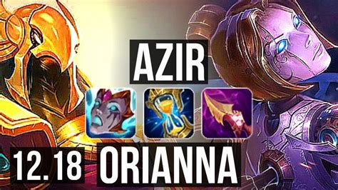 AZIR Vs ORIANNA MID Rank 2 Azir Quadra 12 2 6 Legendary TR