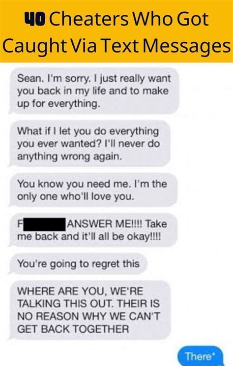 Cheaters Who Got Caught Via Text Messages Artofit