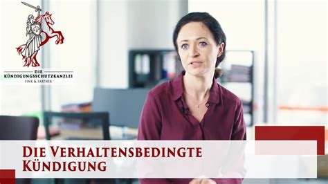 Verhaltensbedingte Kündigung Arbeitsrecht für Arbeitnehmer