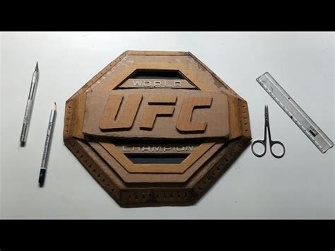 DIY UFC Championship Belt, Cardboard UFC Title, ceinture ufc - okgo.net