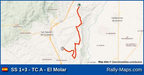 Karte WP 1 3 TC A El Molar Rallye Tierra De Madrid 2023 CERT