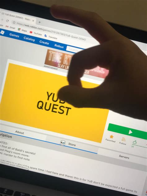 Yub play this game I found on Roblox : r/YuB