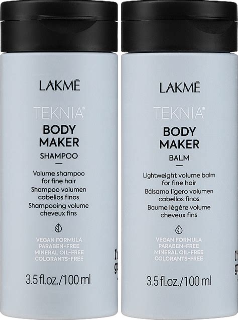 Lakme Teknia Body Maker Shm Ml Balm Ml Hair Volume Set