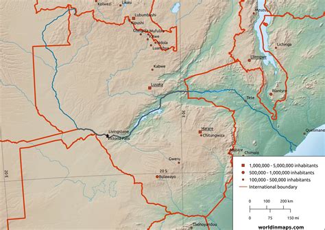 Zambezi River Map