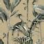 Belgravia Azzurra Leaf Heron Tropical Birds Leaves Fronds Wallpaper