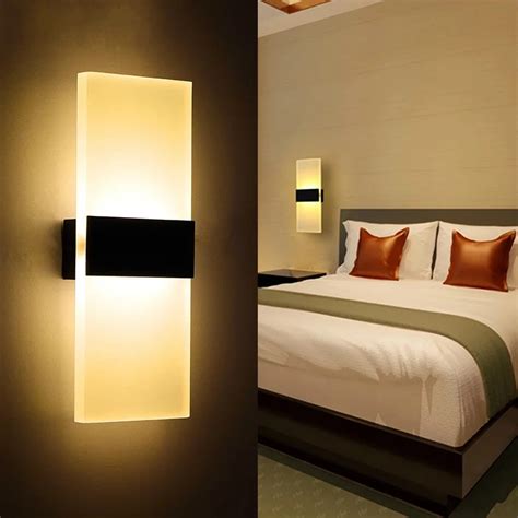 Modern Led Wall Lamp Acryl Bed Room Wall light Living Sitting Room ...