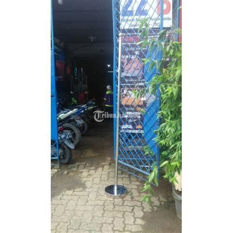 Tiang Bendera Indoor 1 Meter Bahan Stainless Sistem Portable Di Jakarta