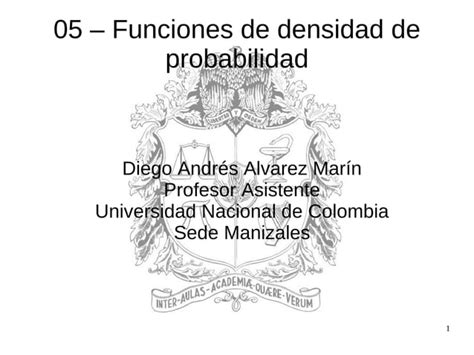 Funciones De Densidad De Probabilidad Ppt