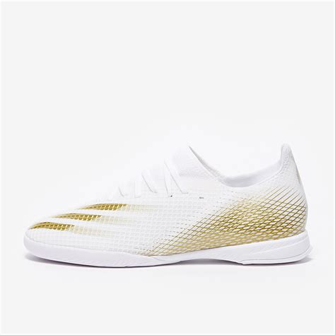 Adidas X Ghosted 3 IN White Metallic Gold Melange White Indoor