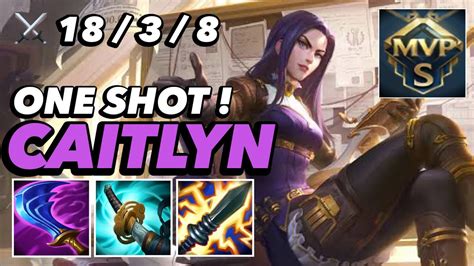 Wild Rift Caitlyn Best Carry Build Insane Damage Kill Patch B