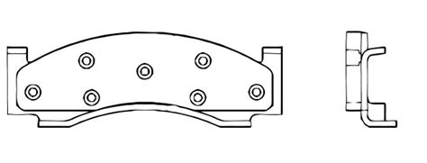 Balata Semi Metalica Delantera Dodge Truck D D