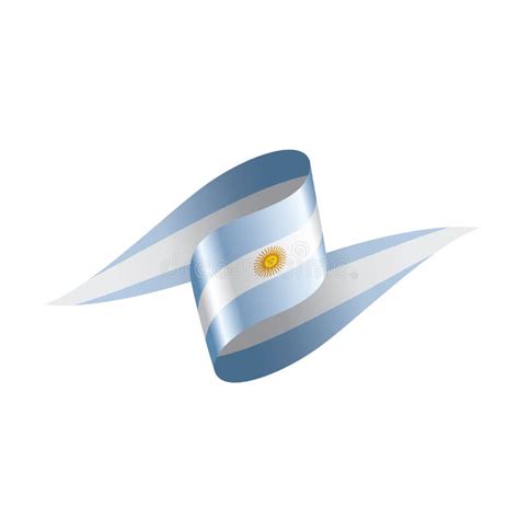 Argentina Flag Vector Illustration On A White Background Stock Vector