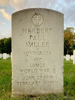 Herbert Paul Miller M Morial Find A Grave