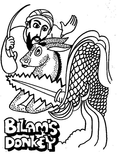 Torah Tots Parsha on Parade - Balak - Coloring page